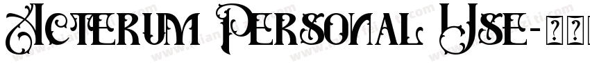 Acterum Personal Use字体转换